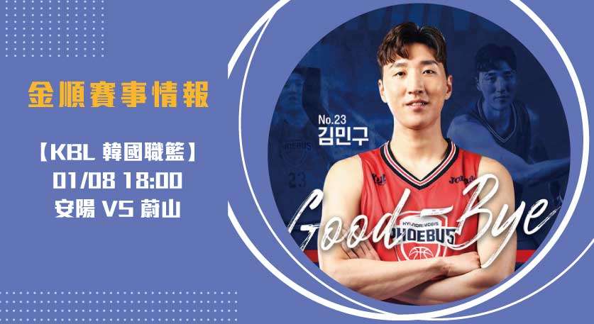 韓國籃球聯賽重頭戲:安陽 對 蔚山 即時比分全追蹤20250108 KBL 韓國職籃