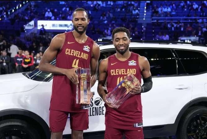 技能挑戰賽的結果，克里夫蘭騎士(Evan Mobley與Donovan Mitchell)組合獲得了最終勝利。