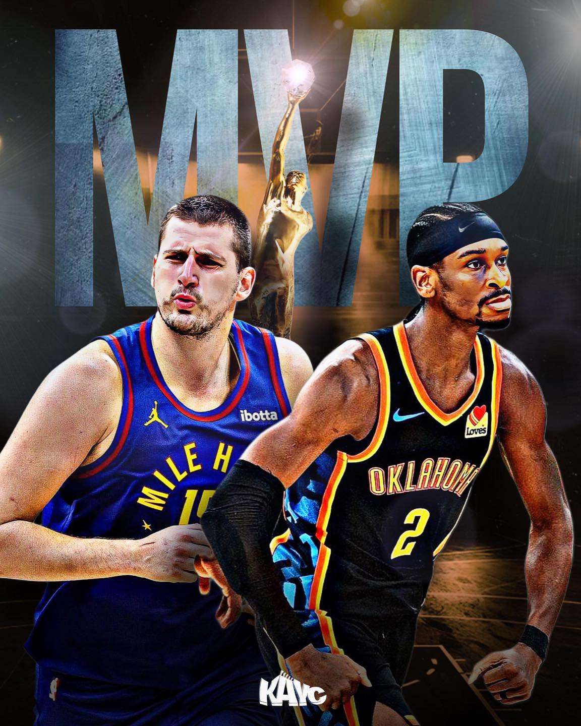 約基奇雖仍以場均26.1分、12.3籃板、9.1助攻的準三雙數據領跑MVP榜,但亞歷山大憑藉「高得分效率+球隊戰績」雙重優勢緊追在後。