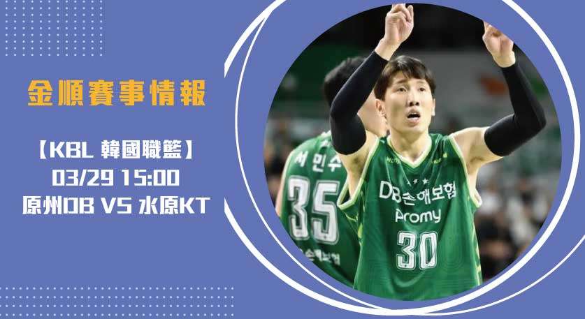 KBL即時比分 揭曉：原州DB VS 水原KT 的巔峰對決20250329 KBL 韓國職籃