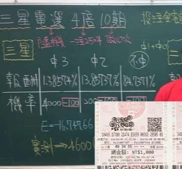 數學老師 李祥 的計算顯示，期望值為負，這意味著長期投注將導致虧損。 